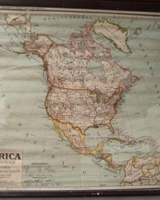 Cartina Fisico-Politica Nord America Paravia