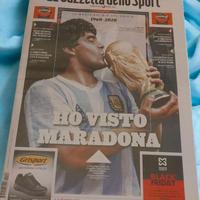 Gazzetta Sport 26/11/2020 Maradona NUOVA