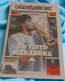 Gazzetta Sport 26/11/2020 Maradona NUOVA
