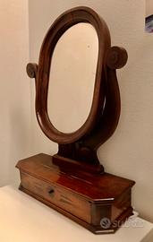 ANTICA Toilette in legno con specchio basculante