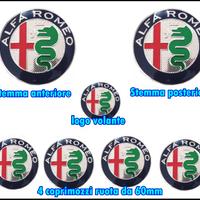 KIT  STEMMA ALFA ROMEO GIULIETTA MITO  159 Argento