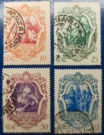 REGNO 1942 3º centenario morte di Galileo Galilei