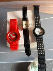 Tre orologi donna Hip Hop e Armani