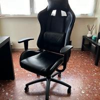 Sedia Gaming ergonomica nera