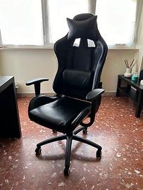 Sedia Gaming ergonomica nera