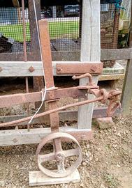 Aratro a mano e erpice anni '50