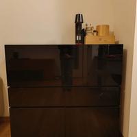 Mobile soggiorno nero LAGO