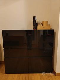 Mobile soggiorno nero LAGO