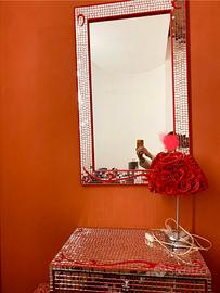 Specchio e Consolle a specchietti artigianale