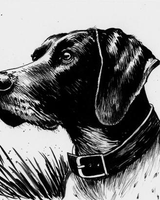 disegno a china cane