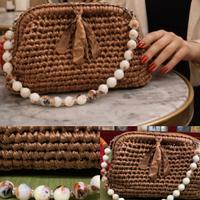 borsa a uncinetto fatta a mano 