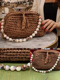 borsa a uncinetto fatta a mano 