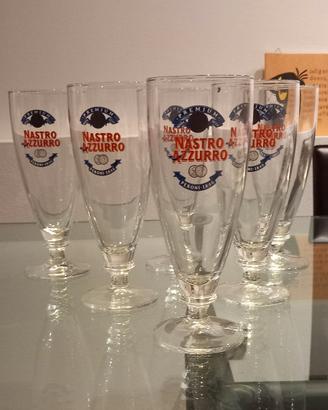 Bicchieri / calici birra Nastro Azzurro