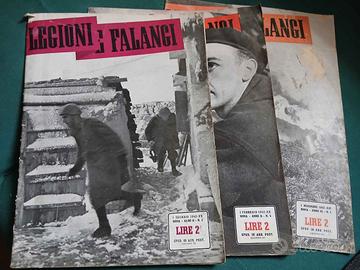 n 3 riviste Legioni e Falangi "Rivista d'Italia e