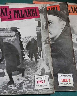 n 3 riviste Legioni e Falangi "Rivista d'Italia e