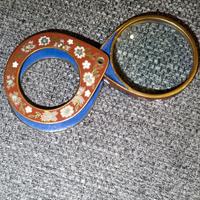 Lente di ingrandimento, smalto Cloisonnè.