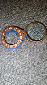 Lente di ingrandimento, smalto Cloisonnè.