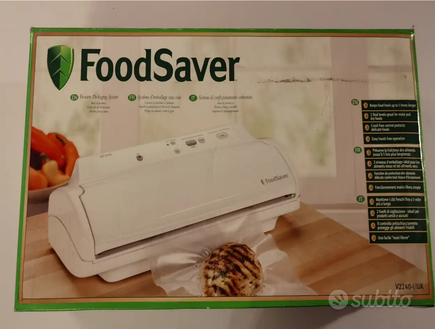 Macchina sottovuoto per alimenti Foodsaver - Elettrodomestici In vendita a  Monza e della Brianza