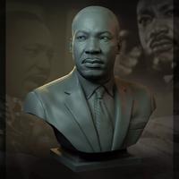 Martin Luther King 3D Bust