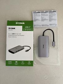 D-Link DUB-M810 Hub USB-C 8 in 1 (Win & Mac)
