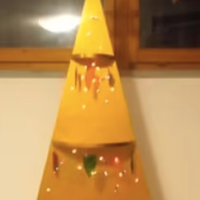 Originale albero di natale H 220 cm