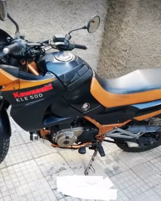 Kawasaki kle 500 scamb permut con auto rialzata