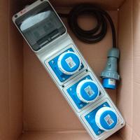 QUADRO DA CANTIERE 3 PRESE INTERBLOCCATE 2P+T 16