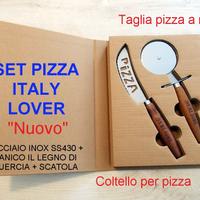 Set Taglia Pizza Lover Inn My Home ACCIAIO INOX