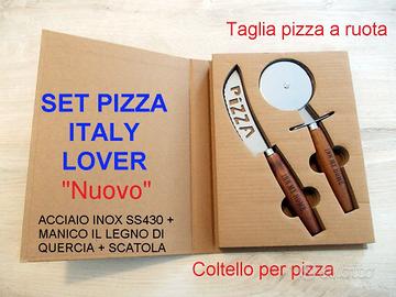 Set Taglia Pizza Lover Inn My Home ACCIAIO INOX