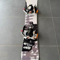 Tavola snowboard 165 ALL MOUNTAIN con attacchi