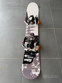 Tavola snowboard 165 ALL MOUNTAIN con attacchi