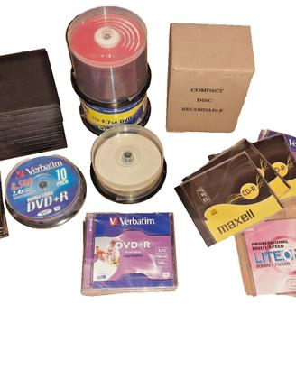 132 DVD vergini vari, anche DOUBLE LAYER riscrivib