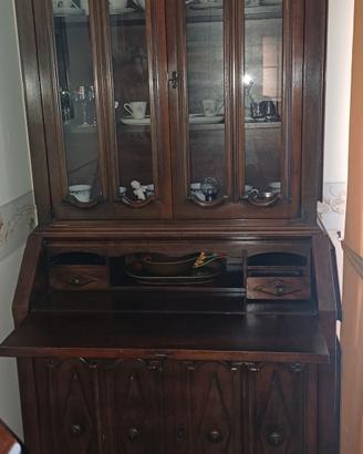 Credenza- segretaire in legno 