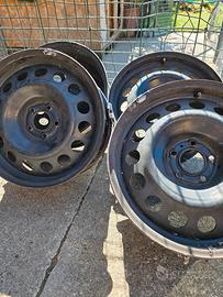 cerchi in acciaio 5 fori 225/50 17