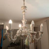 lampadario Capodimonte 