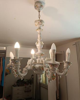 lampadario Capodimonte 