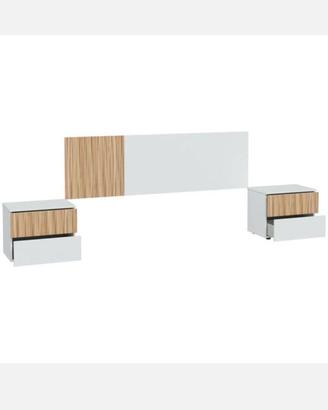 Testiera letto con 2 cmodini