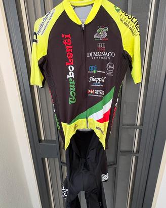 Body ciclismo Vejus nero/fluo