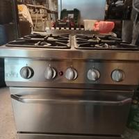 cucina a gas 4 fuochi con forno 