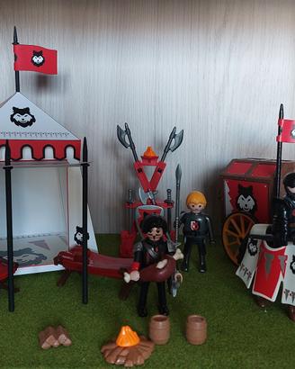 Playmobil Knights Accampamento Cavalieri del Lupo