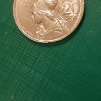 Moneta 20 Dracma 1973 Athena