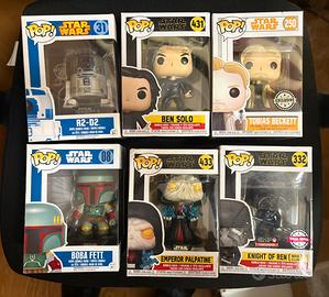 Lotto 6 Funko Pop! Star Wars