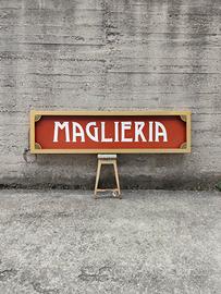 Insegna luminosa “MAGLIERIA” anni ’80 – Neon funzi