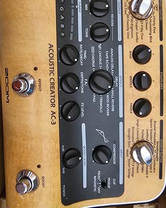 preamplificatore per chitarra acustica  AC-3 Zoom
