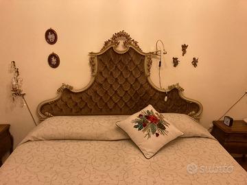 Letto matrimoniale stile veneziano con materasso