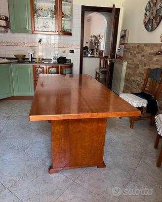 TAVOLO DA CUCINA IN MULTISTRATO  COLORE CILIEGIO