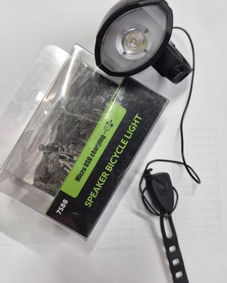 kit luce per bicicletta con campanello