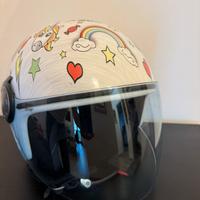 Casco jet bambina Grex/Nokangroup Unicorn taglia S