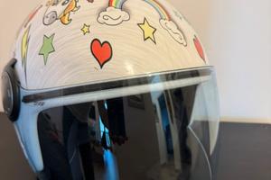 Casco jet bambina Grex/Nokangroup Unicorn taglia S