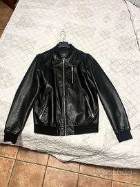 Giacca nera in similpelle jack&jones